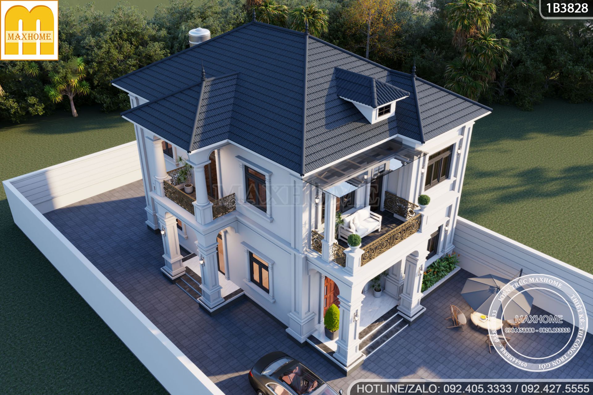 thiet ke nha 2 tang tan co dien dep nhu mo voi cong nang cuc ky tien nghi 7