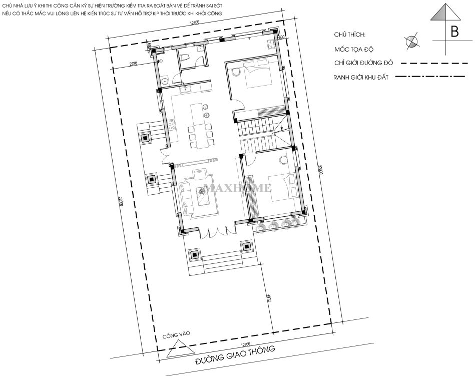 thiet ke nha 2 tang tan co voi ngoi nau dang cap cho gia chu 12