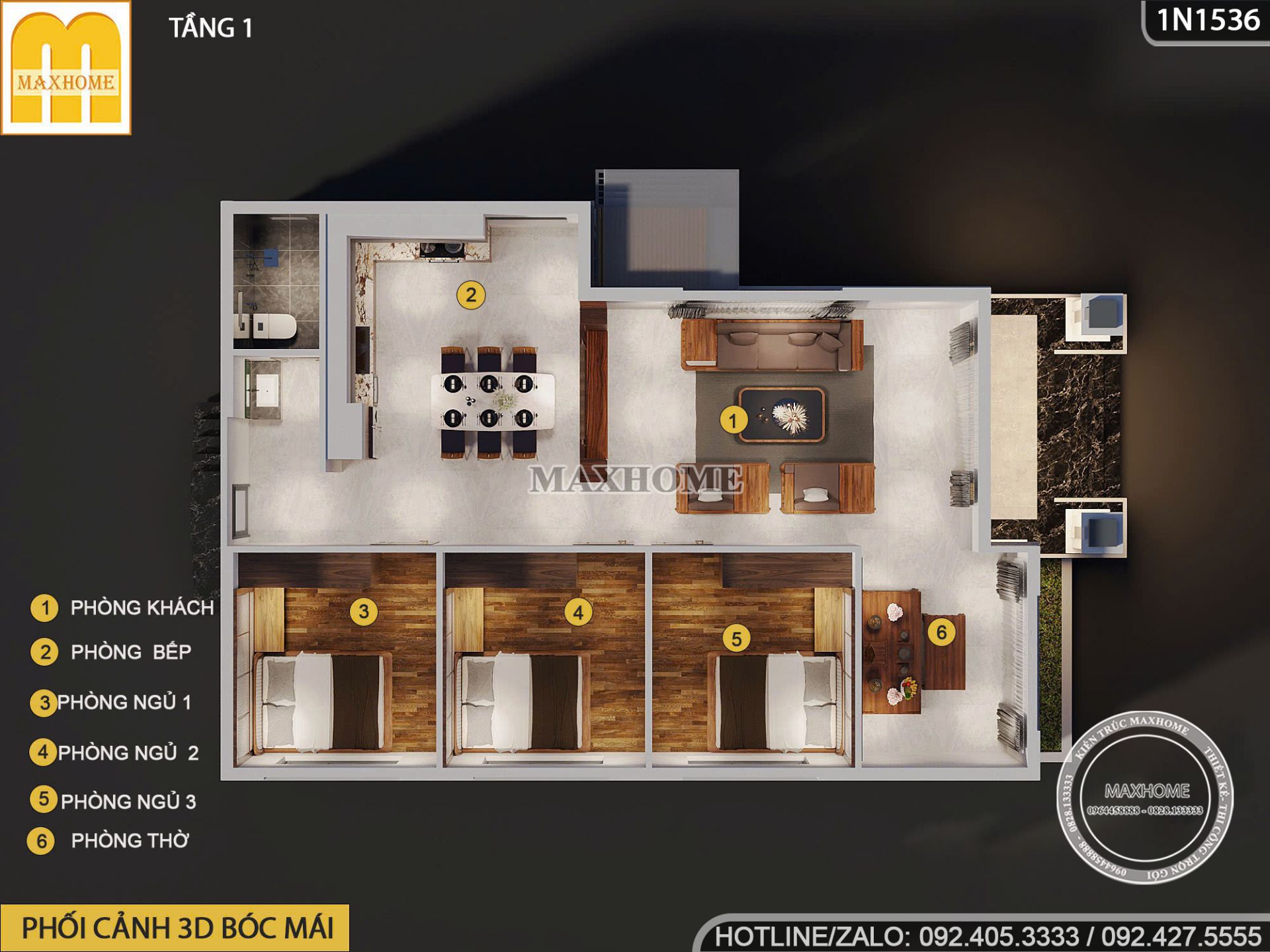 thiet ke nha cap 4 3 phong ngu tren manh dat nang gio dak lak 14