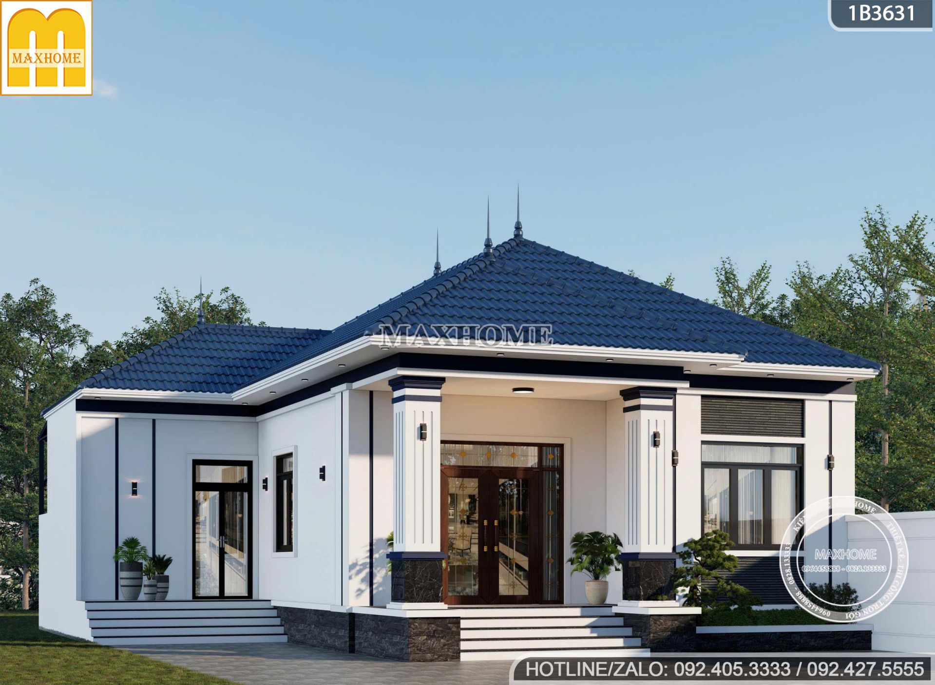 thiet ke nha cap 4 mai nhat chu l 3 phong ngu hien dai de thi cong mh05622 4