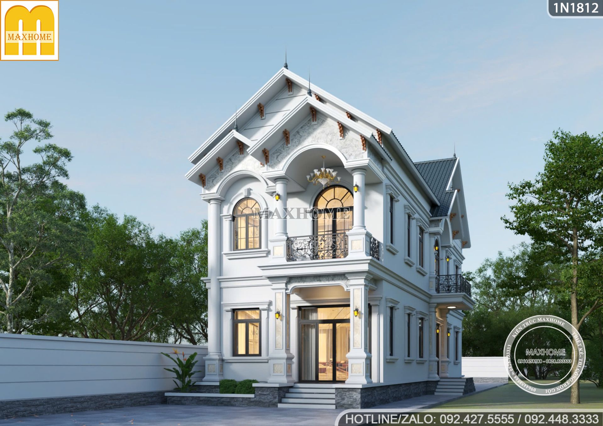 thiet ke nha pho 2 tang tan co so huu kien truc sang trong tai sai gon 1