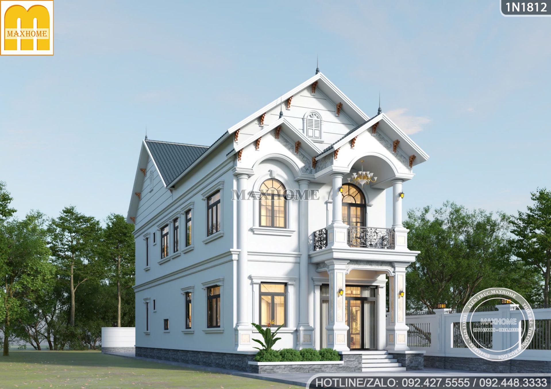 thiet ke nha pho 2 tang tan co so huu kien truc sang trong tai sai gon 10