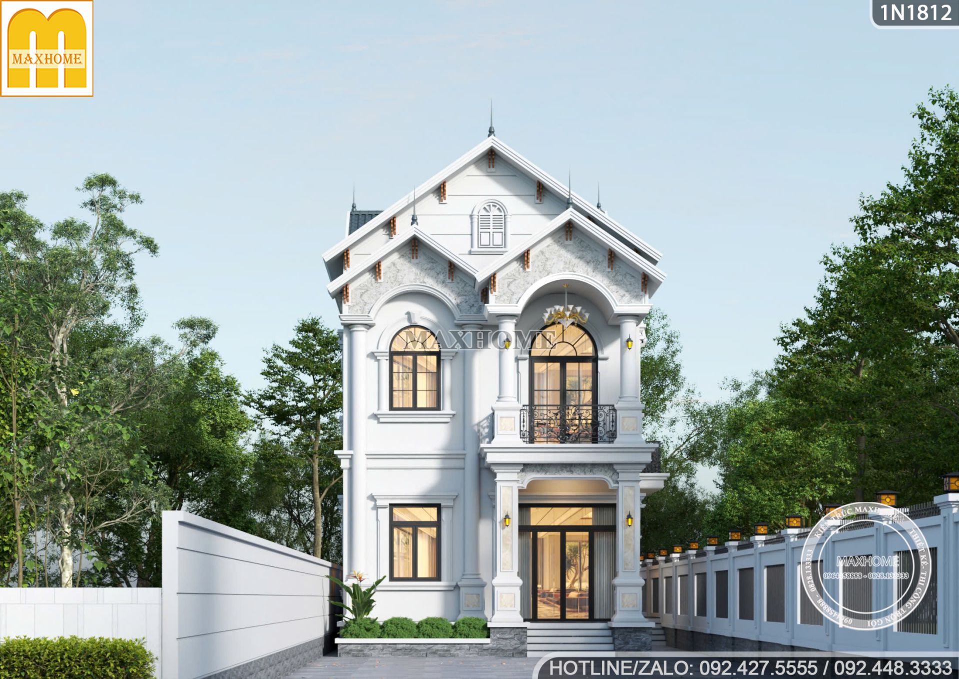 thiet ke nha pho 2 tang tan co so huu kien truc sang trong tai sai gon 11