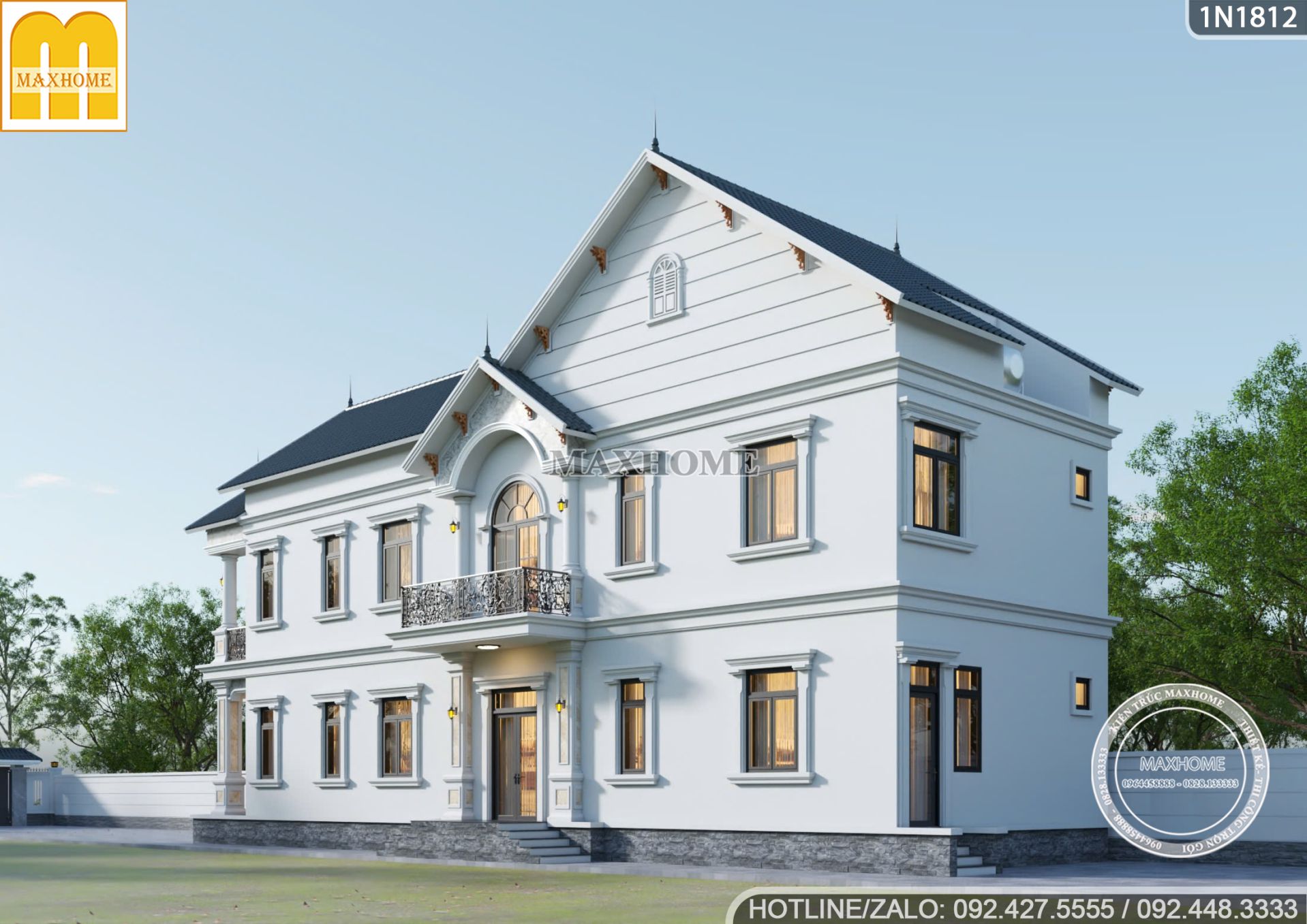 thiet ke nha pho 2 tang tan co so huu kien truc sang trong tai sai gon 12