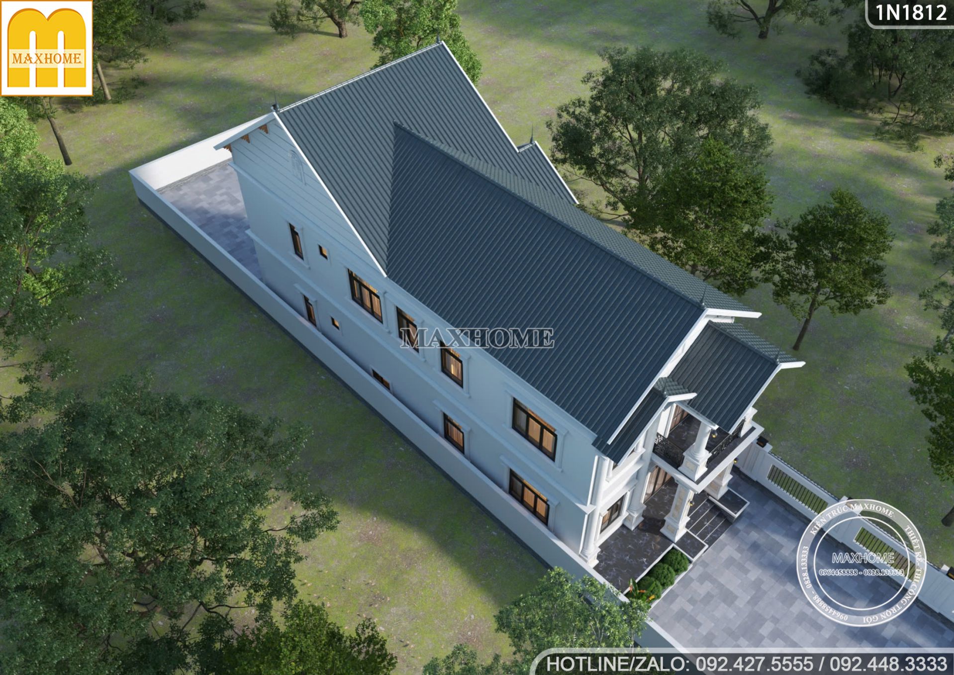 thiet ke nha pho 2 tang tan co so huu kien truc sang trong tai sai gon 13