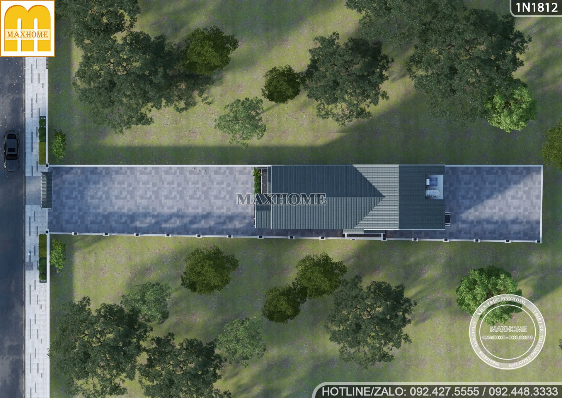 thiet ke nha pho 2 tang tan co so huu kien truc sang trong tai sai gon 14