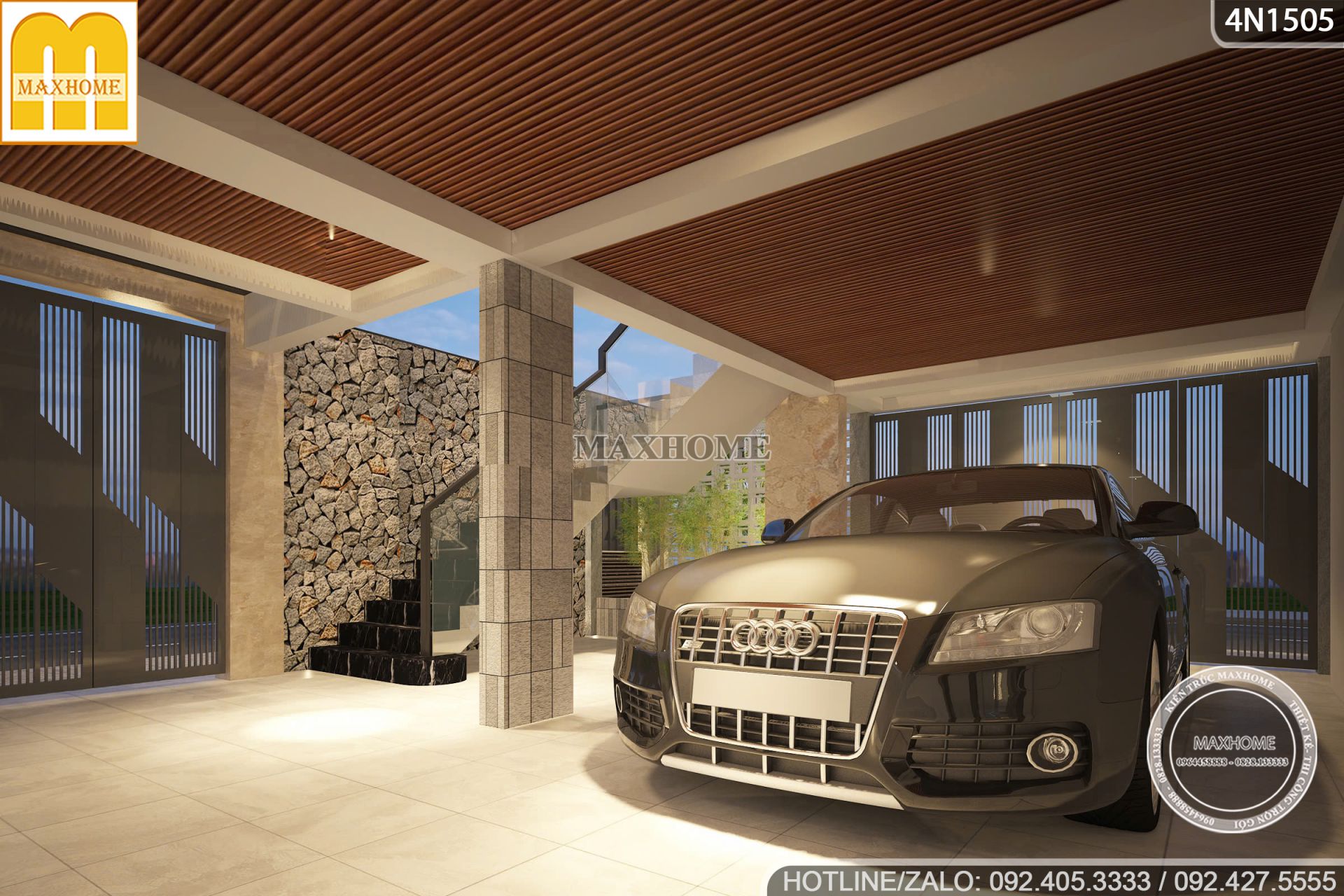 thiet ke nha pho 3 tang lo goc voi khong gian mo cong nang toi uu 12