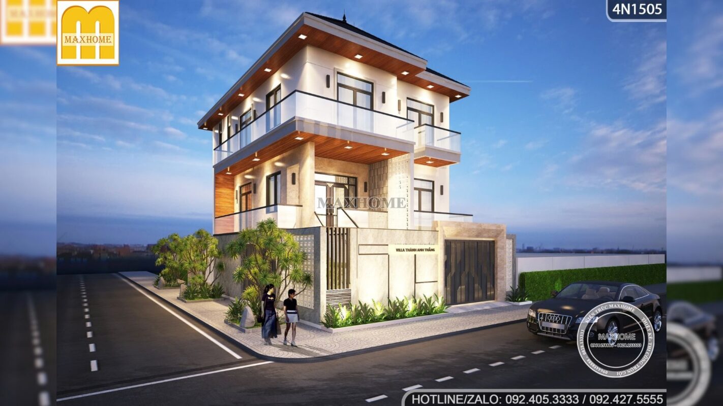 thiet ke nha pho 3 tang lo goc voi khong gian mo cong nang toi uu 2