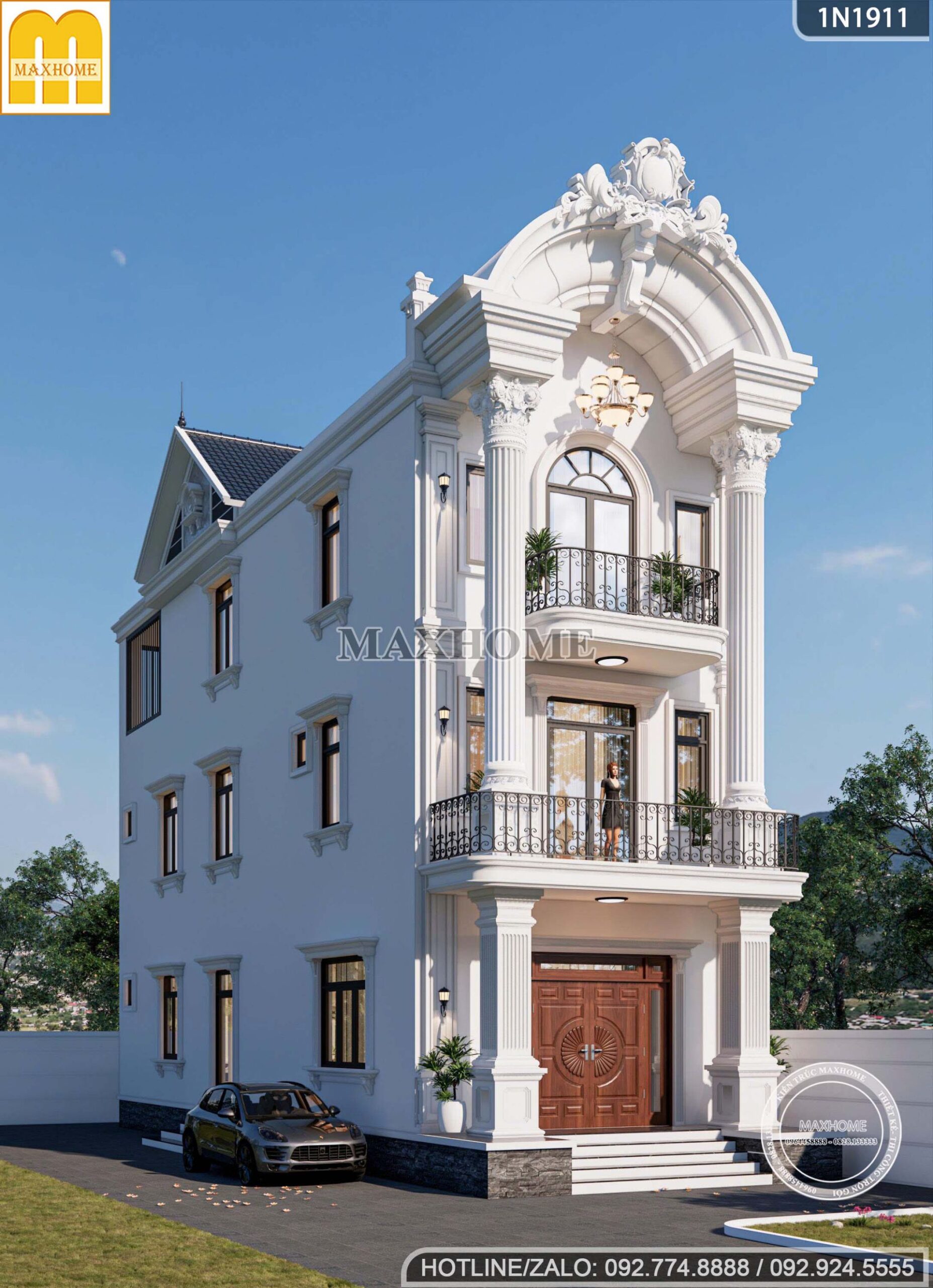 thiet ke nha pho tan co dien sang trong dang cap vuot thoi gian mh05822 1