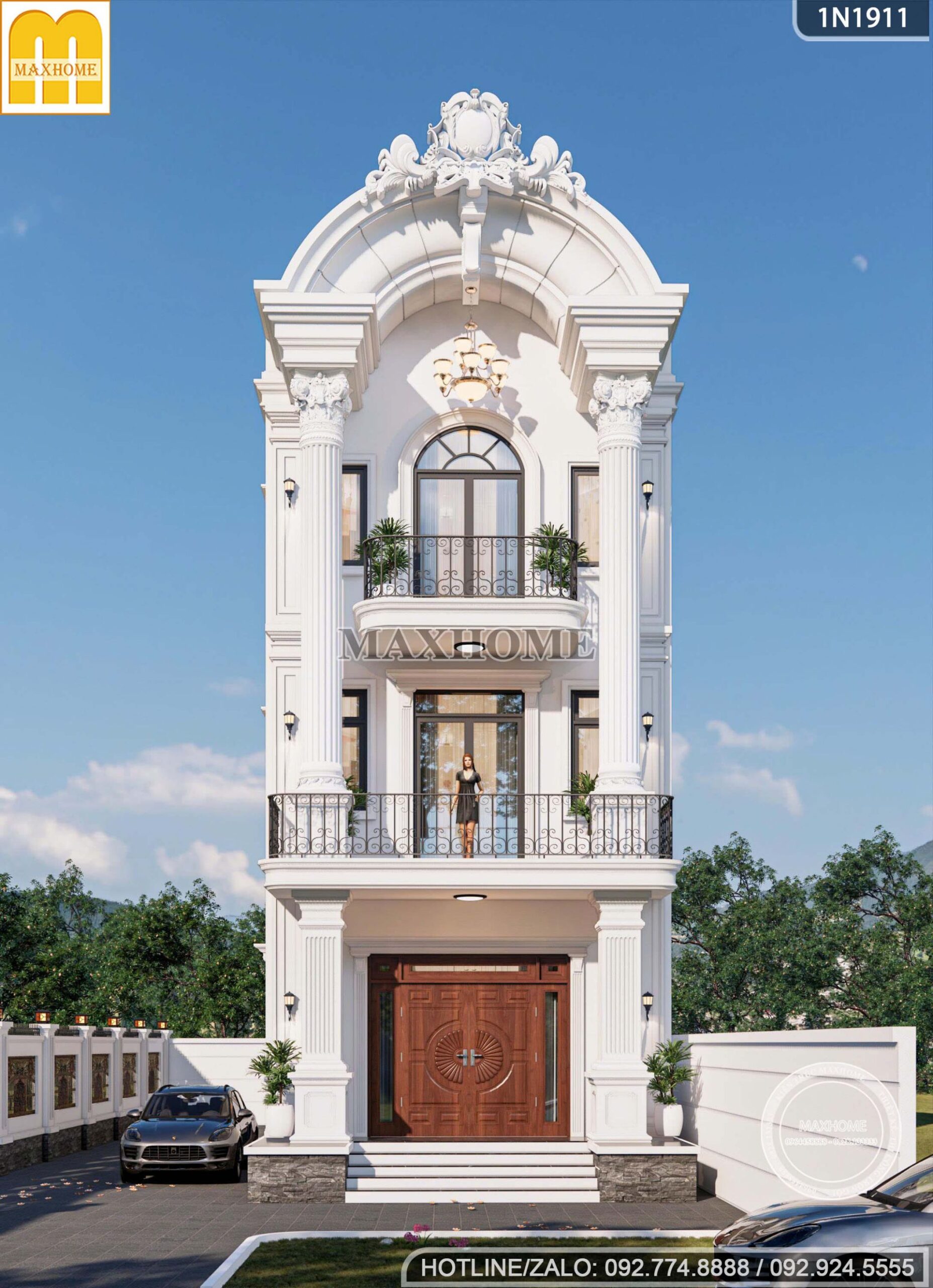 thiet ke nha pho tan co dien sang trong dang cap vuot thoi gian mh05822 2