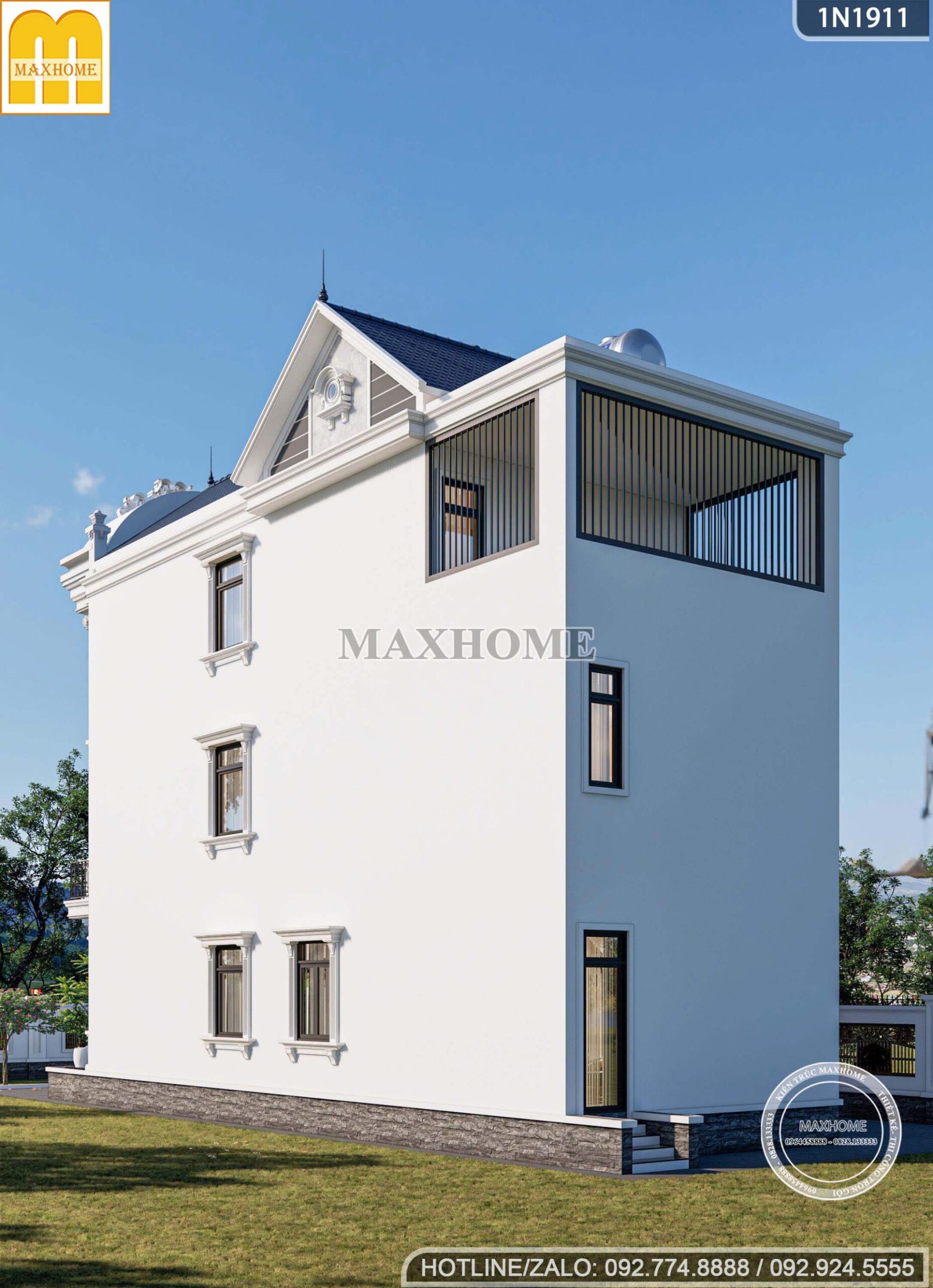 thiet ke nha pho tan co dien sang trong dang cap vuot thoi gian mh05822 4