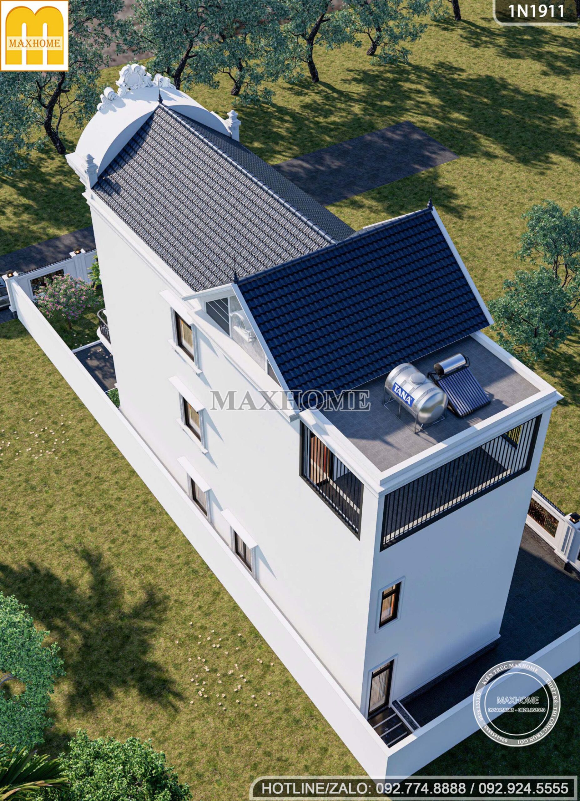 thiet ke nha pho tan co dien sang trong dang cap vuot thoi gian mh05822 6