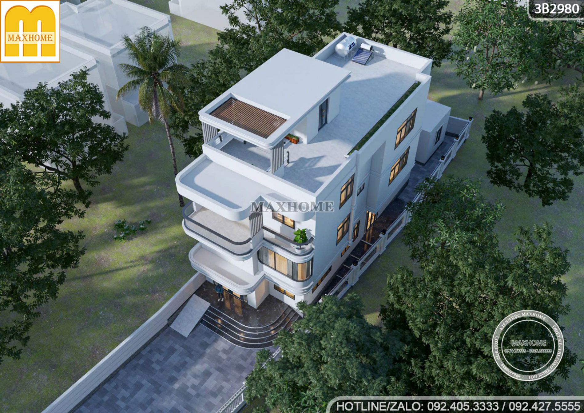 tinh than hien dai hien ro trong ban thiet ke nha 3 tang 1 tum ca tinh 7