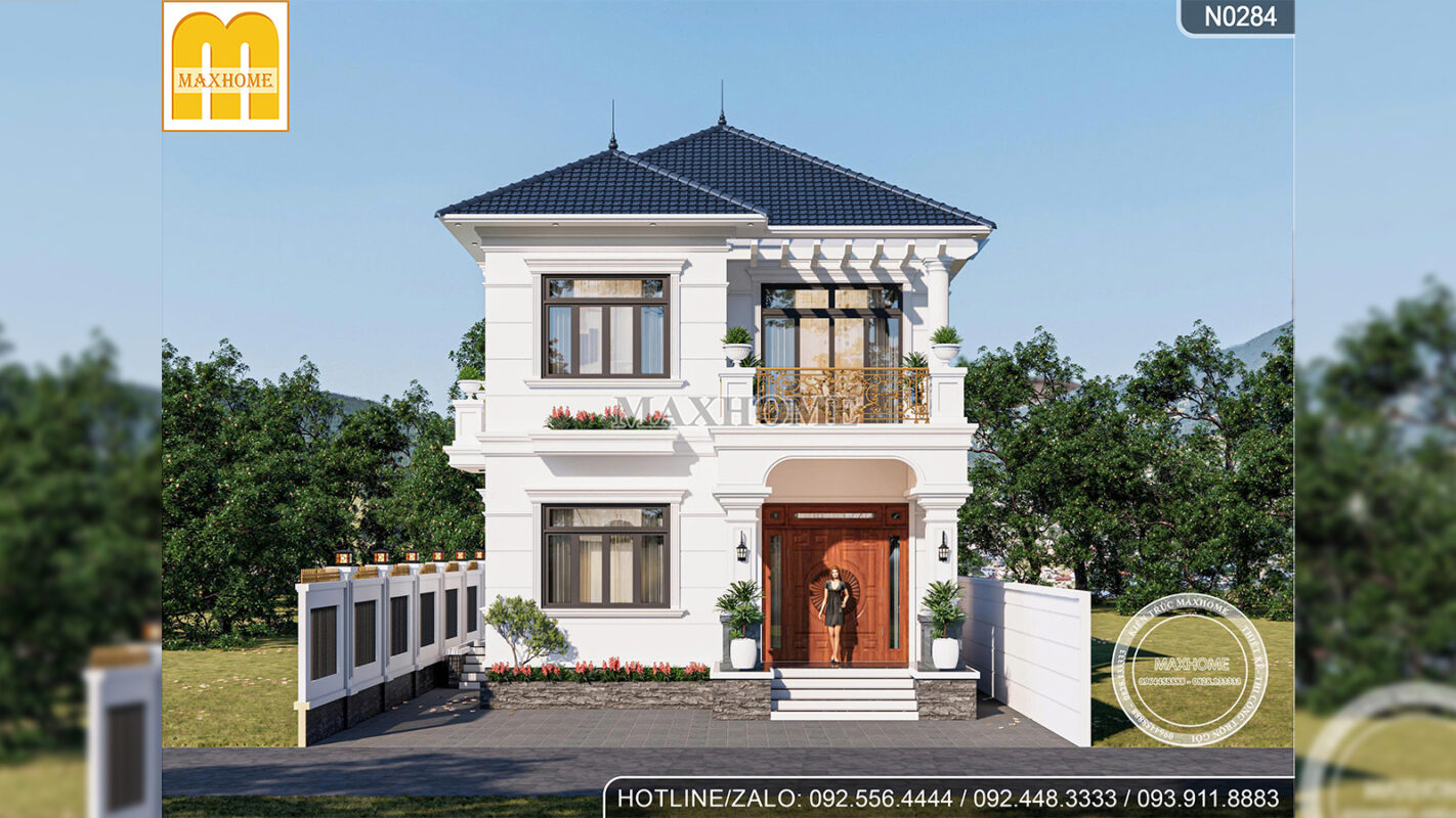 Nhà mái nhật 2 tầng tân cổ điển
