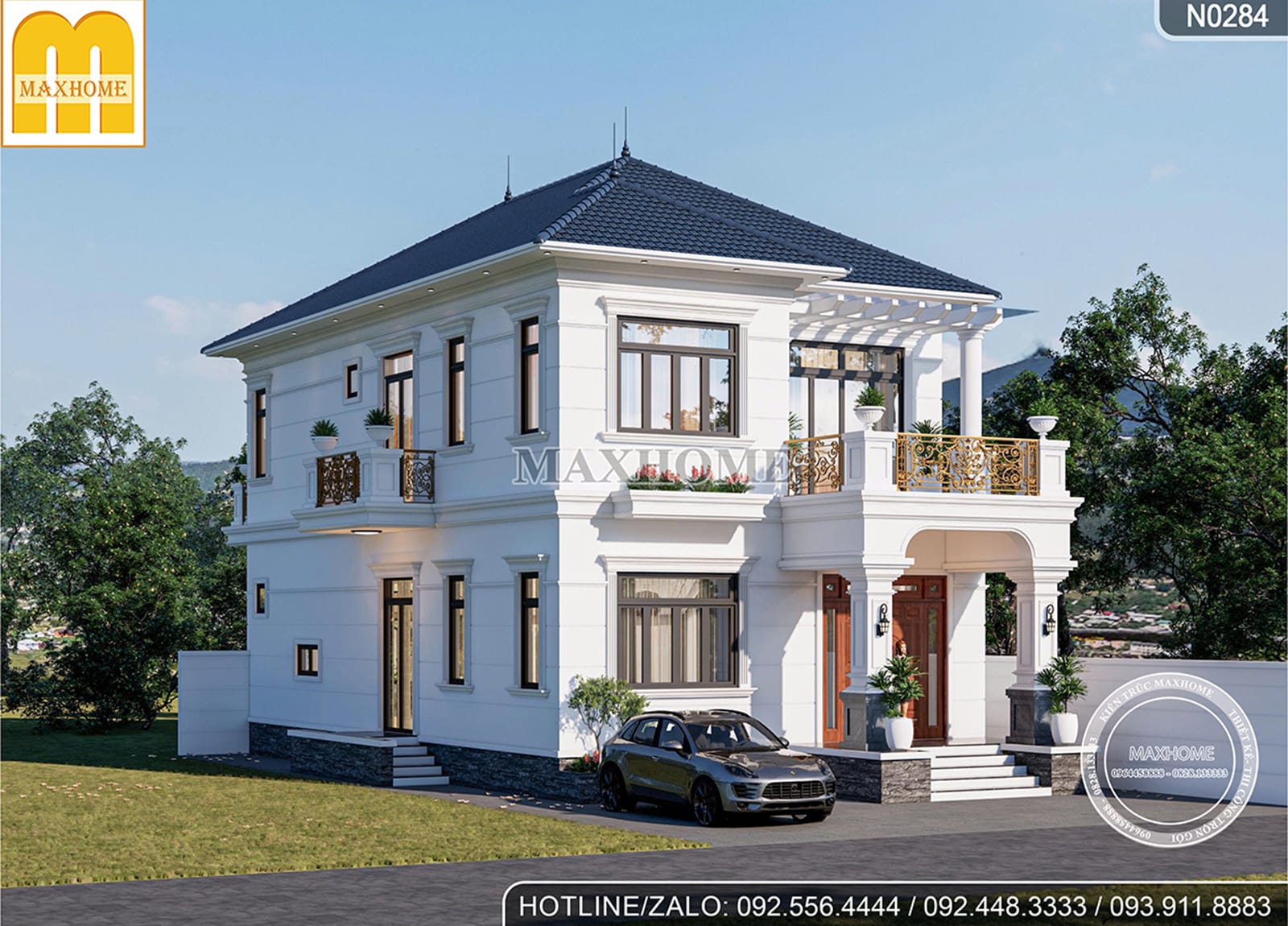 Hướng nhìn bên trái ngôi nhà Hướng nhìn bên trái ngôi nhà