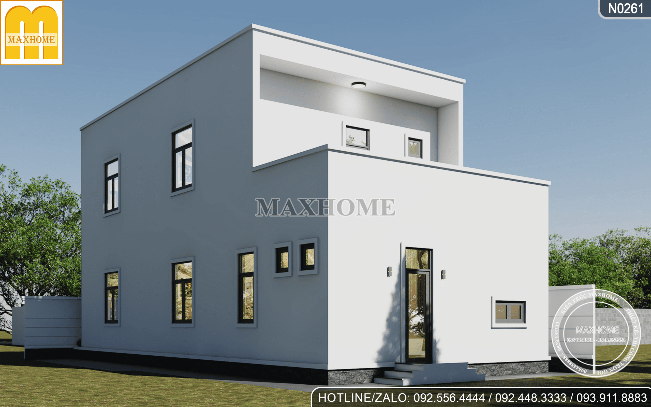 Khám phá mẫu nhà 2 tầng hiện đại 5 phòng ngủ được nhiều gia chủ lựa chọn 1
