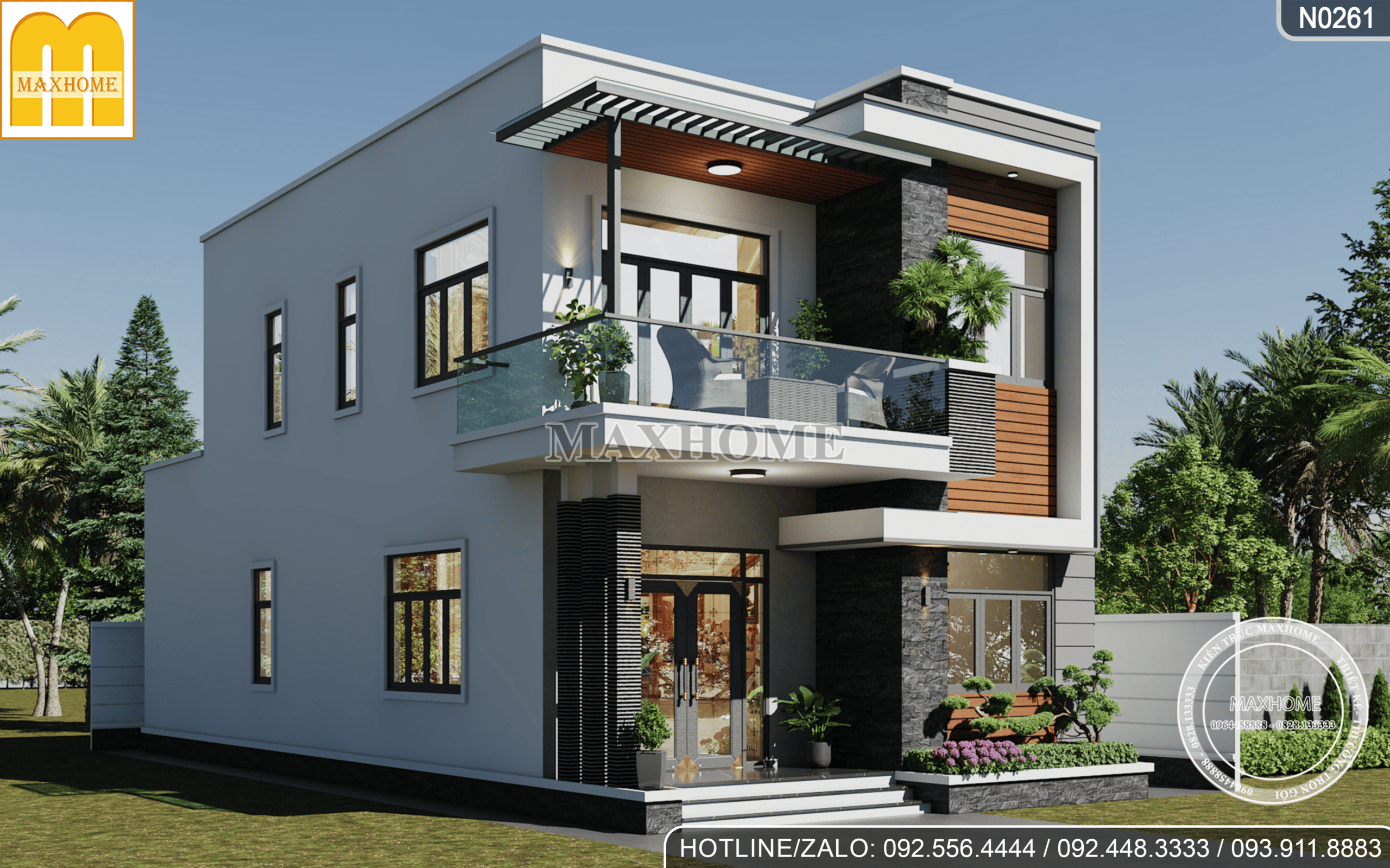 Khám phá mẫu nhà 2 tầng hiện đại 5 phòng ngủ được nhiều gia chủ lựa chọn 2