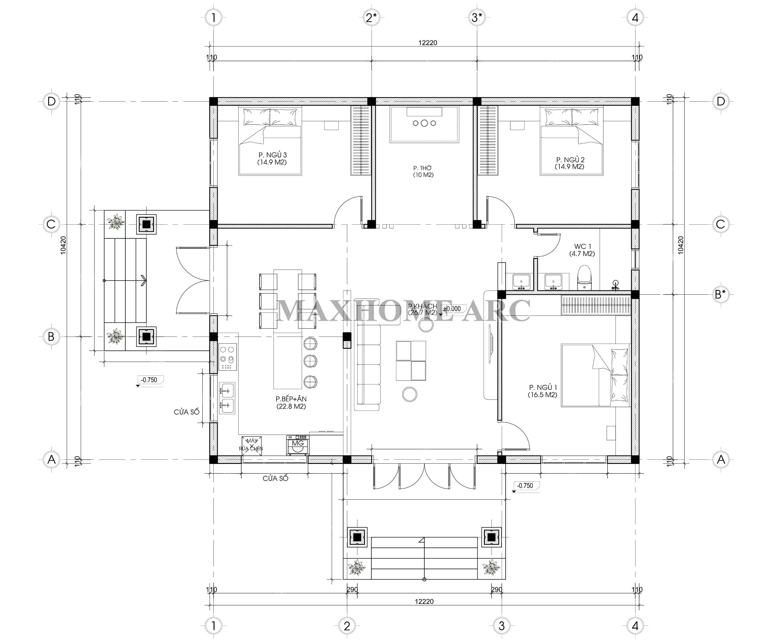 Mặt bằng công năng | MH06269 Mặt bằng công năng | MH06269