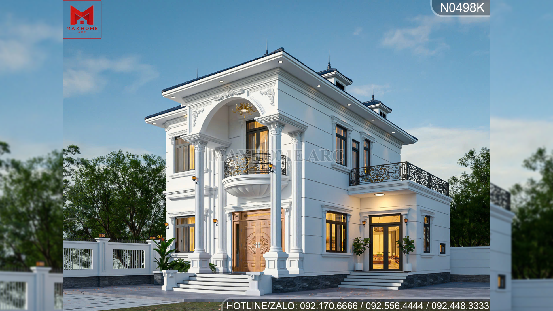 Thiet ke nha 2 tang mai Nhat tan co dien sang trong, cuon hut tu moi goc nhin 6