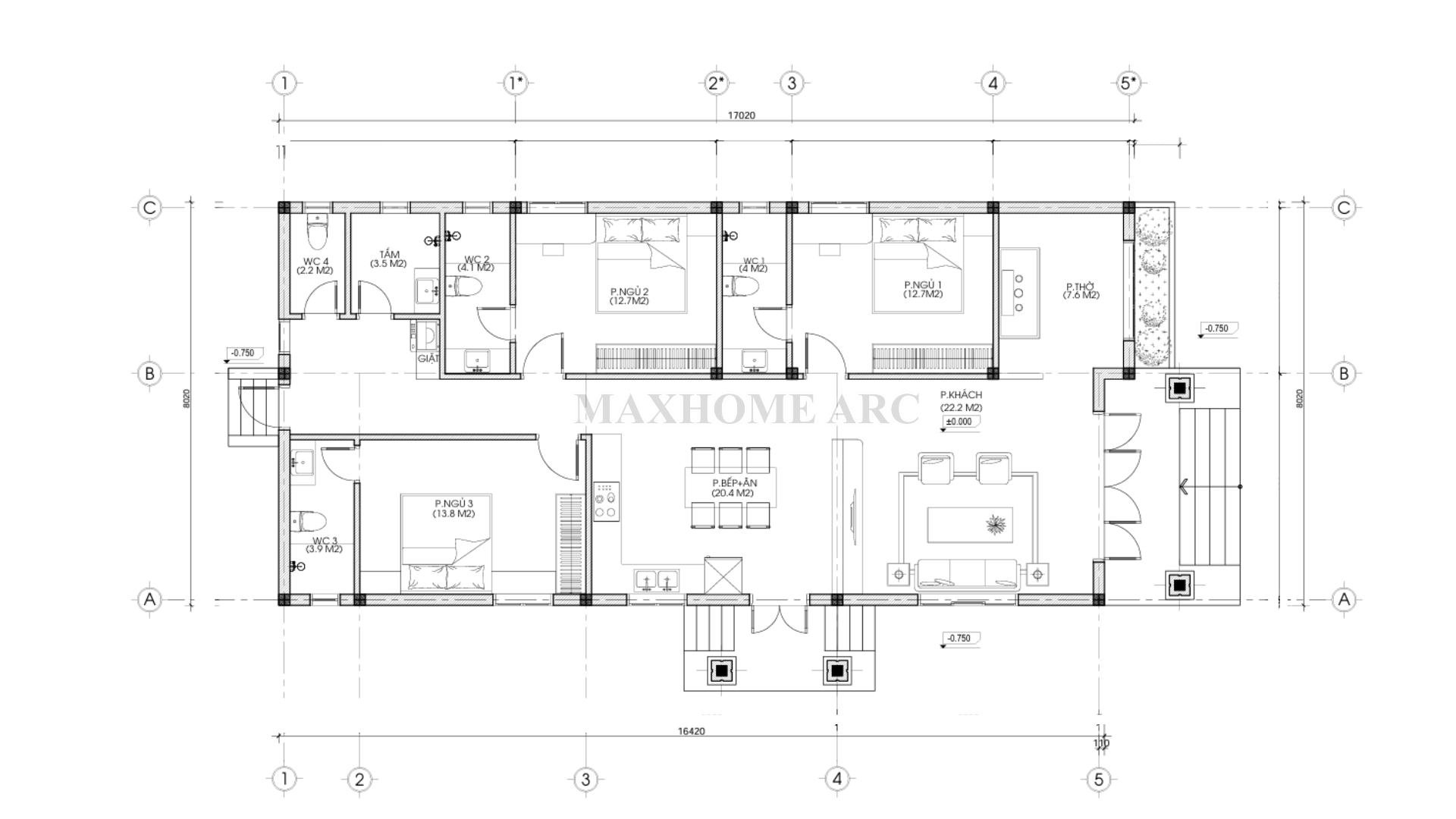 Mặt bằng công năng | MH06479 Mặt bằng công năng | MH06479